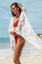 Load image into Gallery viewer, Jessica Embroidery Long Sleeve Tied Cover Up